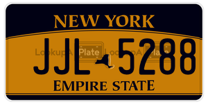 JJL5288  license plate in NY