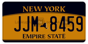 JJM8459  license plate in NY