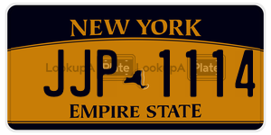 JJP1114  license plate in NY