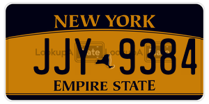 JJY9384  license plate in NY