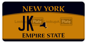 JK  license plate in NY