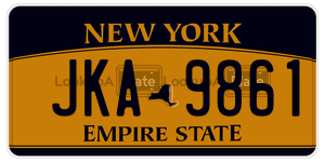 JKA9861  license plate in NY