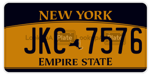 JKC7576  license plate in NY