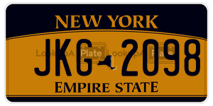 JKG2098  license plate in NY