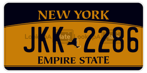 JKK2286  license plate in NY