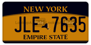 JLE7635  license plate in NY