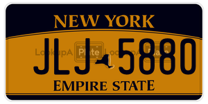JLJ5880  license plate in NY