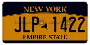 JLP1422 license plate in New York