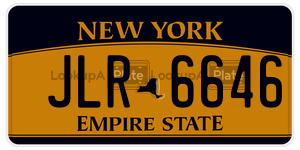 JLR6646  license plate in NY