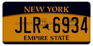 JLR6934  license plate in NY