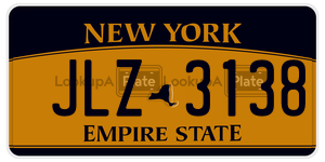 JLZ3138  license plate in NY