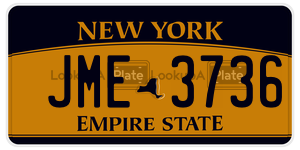 JME3736  license plate in NY