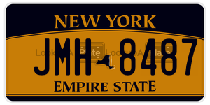JMH8487 license plate in New York