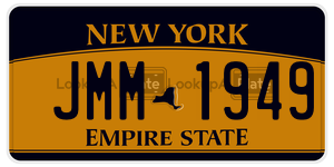 JMM1949  license plate in NY