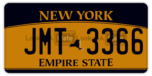 JMT3366  license plate in NY