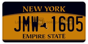 JMW1605  license plate in NY