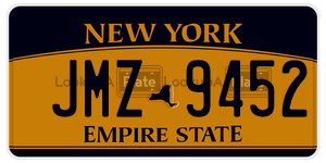 JMZ9452 license plate in New York