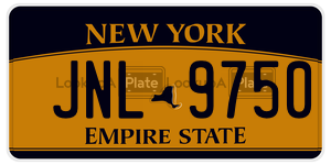 JNL9750 license plate in New York