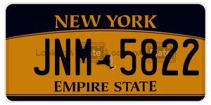JNM5822 license plate in New York