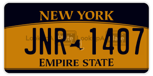 JNR1407  license plate in NY