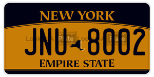 JNU8002  license plate in NY