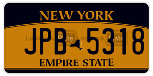 JPB5318  license plate in NY