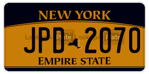 JPD2070  license plate in NY