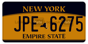 JPE6275  license plate in NY