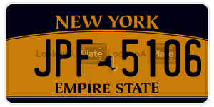 JPF5106 license plate in New York