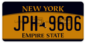 JPH9606  license plate in NY
