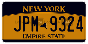 JPM9324  license plate in NY