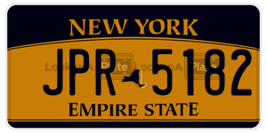 JPR5182  license plate in NY