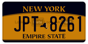 JPT8261  license plate in NY