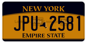 JPU2581  license plate in NY