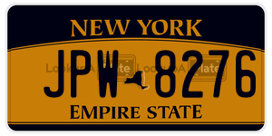 JPW8276 license plate in New York