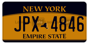 JPX4846  license plate in NY
