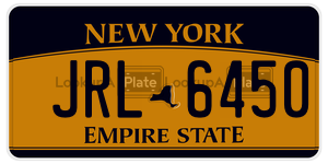 JRL6450 license plate in New York