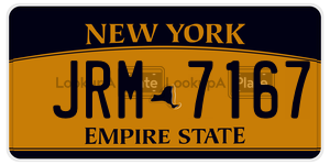 JRM7167 license plate in New York