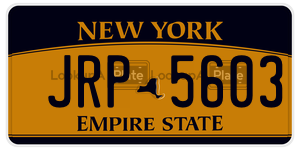 JRP5603  license plate in NY