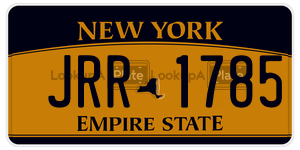 JRR1785  license plate in NY