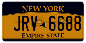 JRV6688  license plate in NY