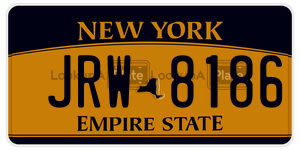 JRW8186 license plate in New York