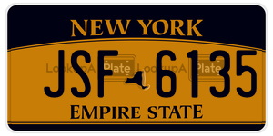 JSF6135  license plate in NY