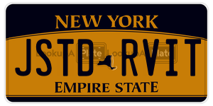 JSTDRVIT  license plate in NY