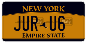 JURU6  license plate in NY
