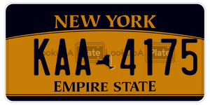 KAA4175  license plate in NY