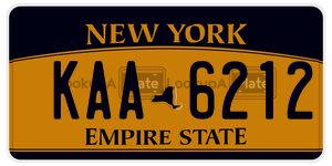 KAA6212  license plate in NY