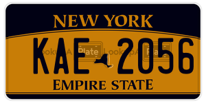 KAE2056  license plate in NY