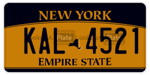 KAL4521 license plate in New York