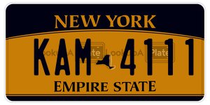 KAM4111 license plate in New York